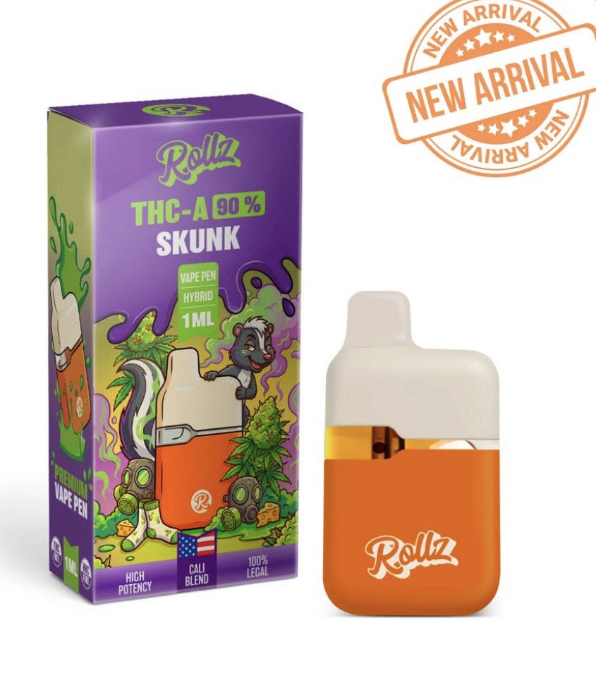 ROLLZ THCA VAPE PEN 1.0 ml 90%(SKUNK)