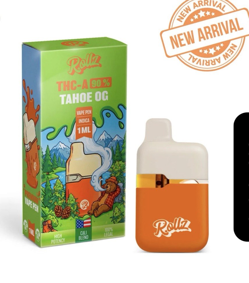ROLLZ THCA VAPE PEN 1.0 ml 90%(TAHOE OG)