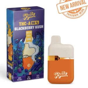ROLLZ THCA VAPE PEN 1.0 ml 90%(BLACKBERRY KUSH)
